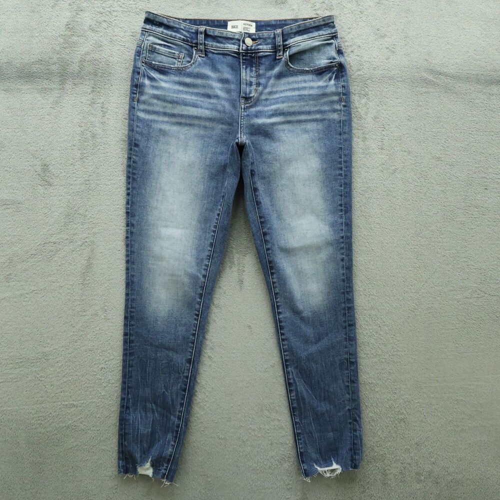 BKE Jeans Women's Size 28 Mid-Rise Victoria Ankle Skinny 28" Inseam